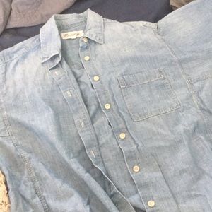 Madewell chambray boyfriend shirt